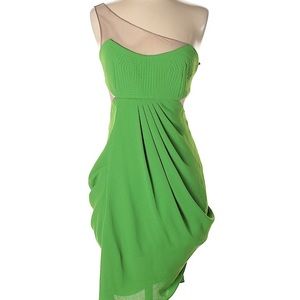 BCBGMaxazria Runway green mini cocktail dress
